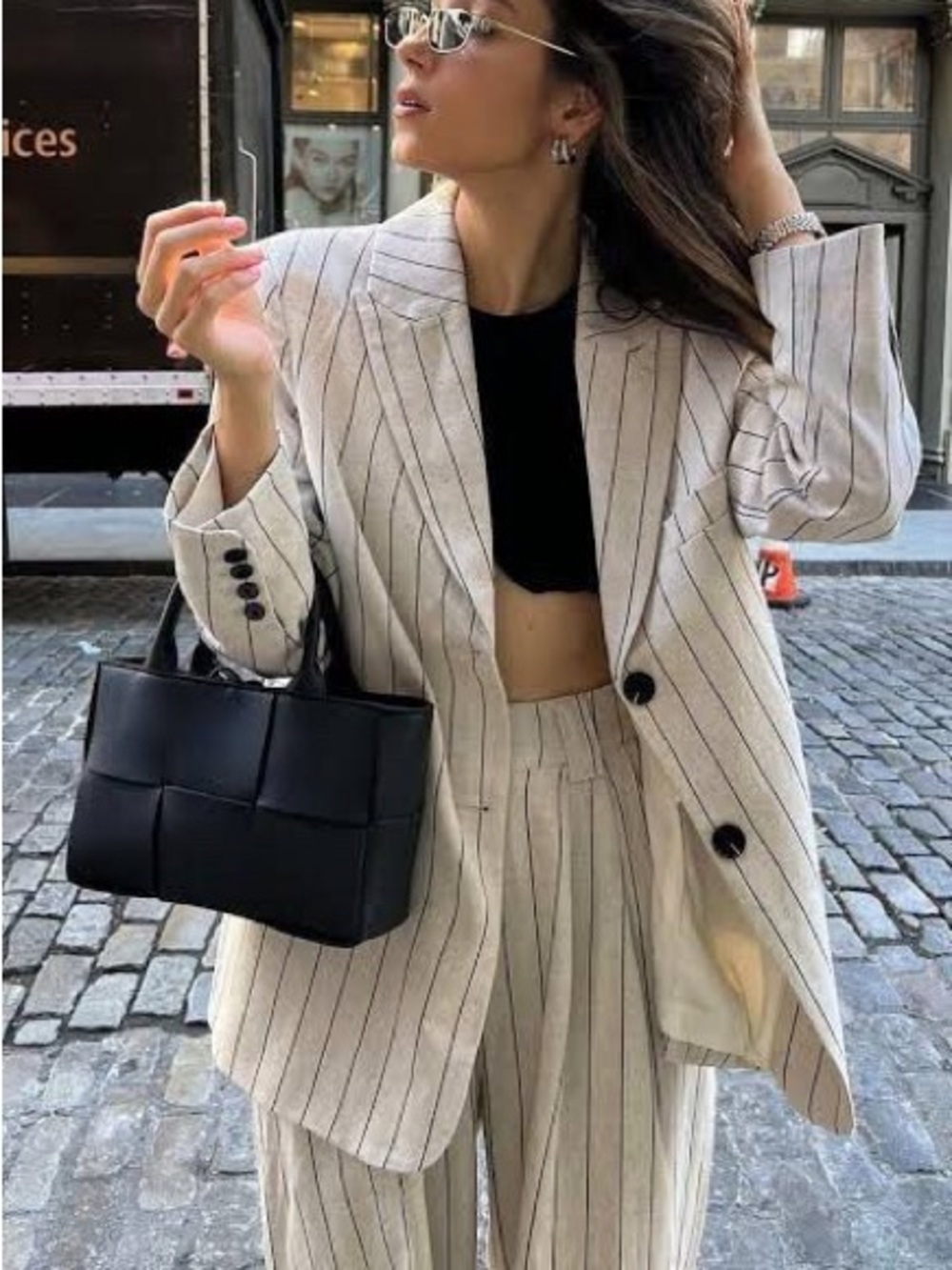 DISSH Murphy Natural Pinstripe Blazer 4